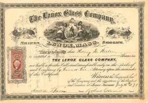 Lenox Glass Co. - Stock Certificate